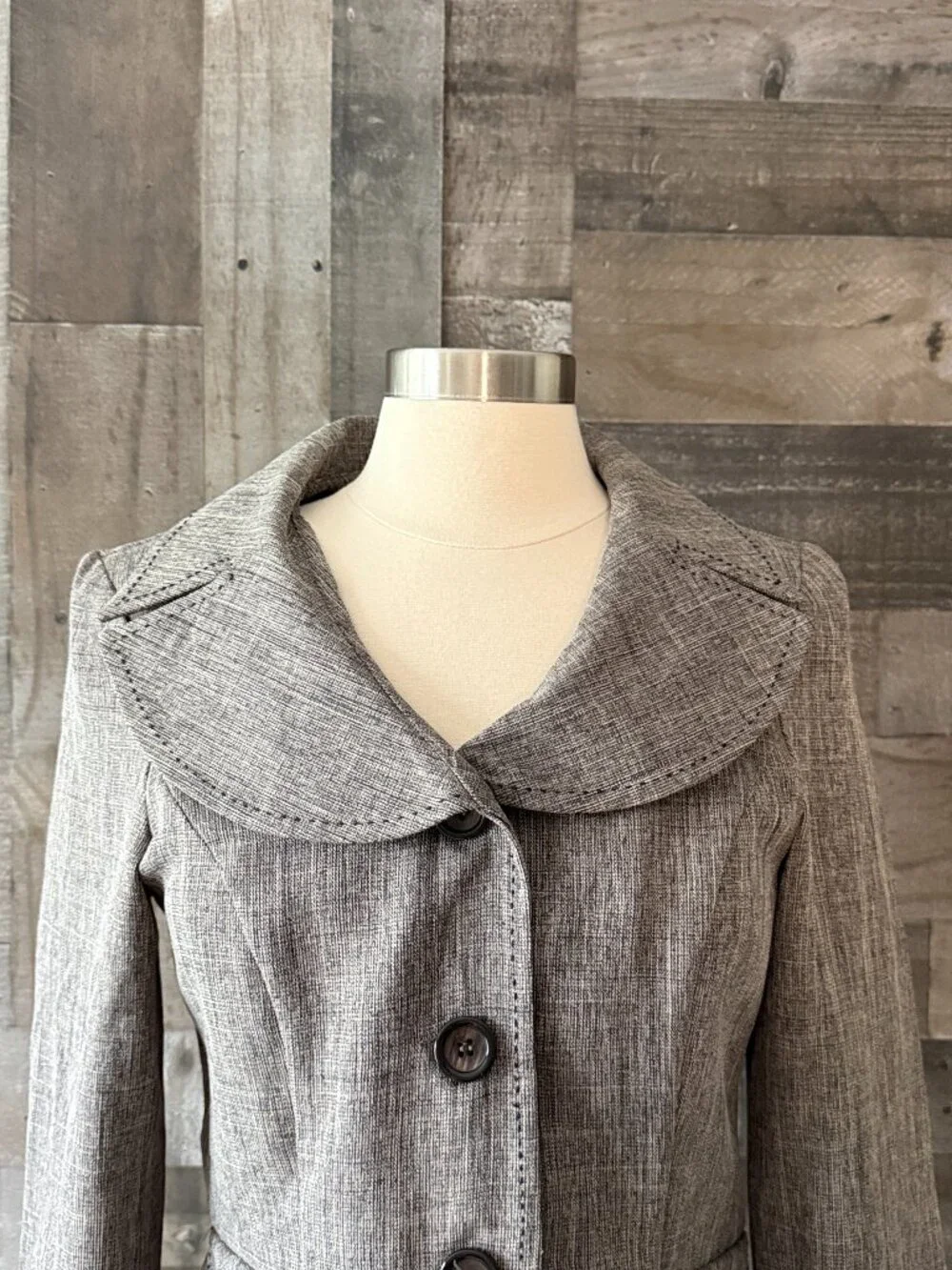 Sweet Suit brown vintage inspired cropped blazer size 8 retro cottagecore jacket